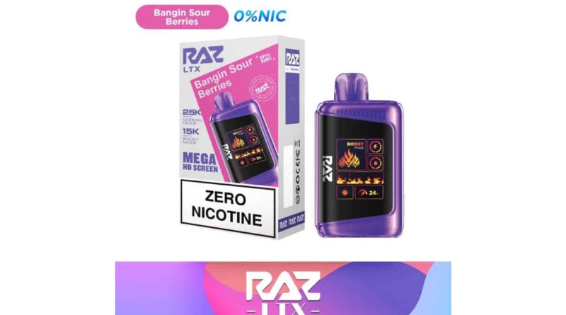 RAZ LTX 25K Nicotine Free Disposable Vape: Maximum Puffs, Zero Compromise